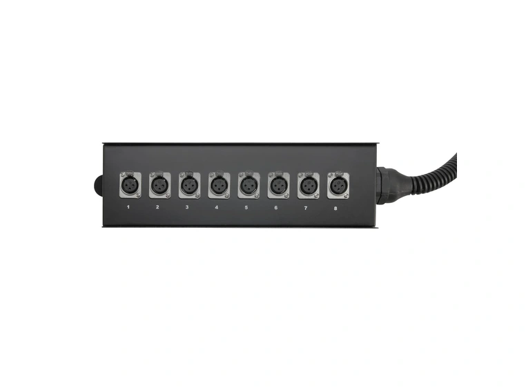 Stageboks 8/0, Metalboks med håndtak, 10m 